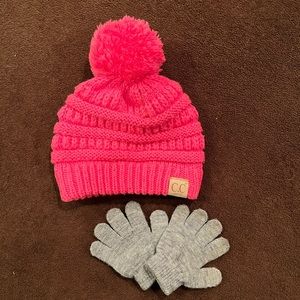 Cc beanie and gloves